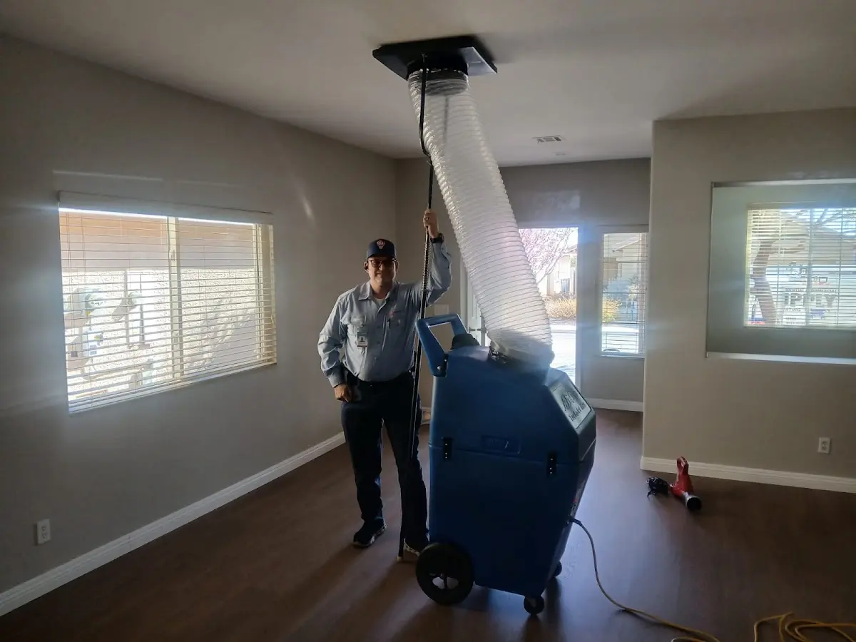 Professional Dryer Vent Cleaning work inside a Wilton Manors home